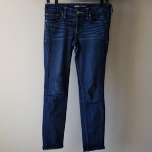 Express Stella, low rise dark stretch jeans, sz 2